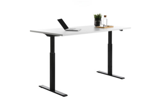 Topstar bureau à hauteur réglable électriquement E-Table Smart avec piètement en T  L