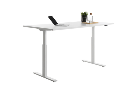 Topstar bureau à hauteur réglable électriquement E-Table Smart avec piètement en T  L