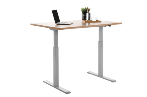 Topstar bureau à hauteur réglable électriquement E-Table Smart avec piètement en T  L