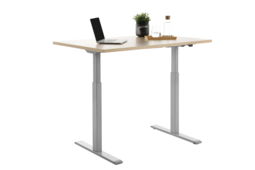 Topstar bureau à hauteur réglable électriquement E-Table Smart avec piètement en T  L