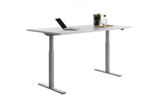 Topstar bureau à hauteur réglable électriquement E-Table Smart avec piètement en T  L