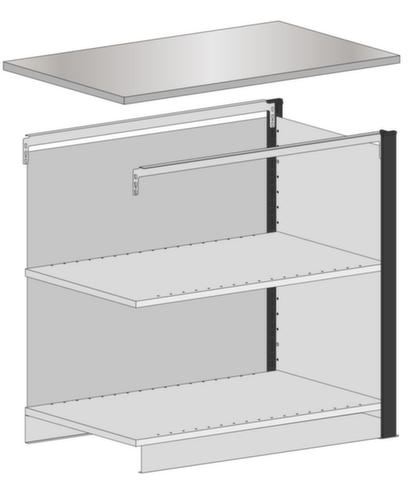 SCHULTE kit de banques d'accueil MULTIplus module central  L