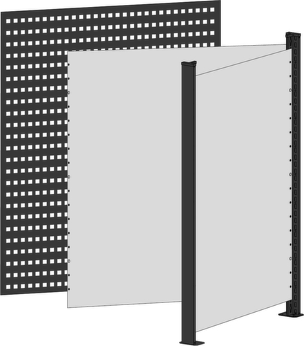 SCHULTE kit de banques d'accueil MULTIplus module d'angle  L