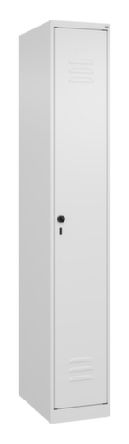 C+P Armoire vestiaire Classic Plus pour une séparation en noir et blanc, largeur de compartiment 300 mm