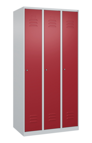 C+P Armoire vestiaire Classic Plus à 3 compartiments, largeur de compartiment 300 mm