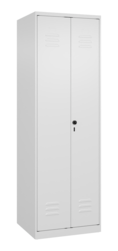 C+P Armoire vestiaire pour EPI Classic Plus pour une séparation en noir et blanc, largeur de compartiment 300 mm