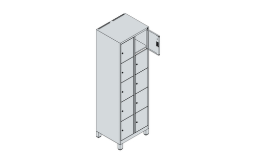 C+P armoire multicases Classic Plus, 10 compartiments  L