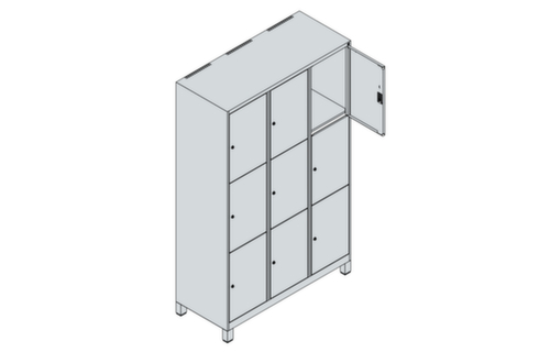 C+P armoire multicases Classic Plus, 9 compartiments  L