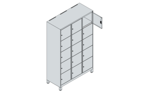 C+P armoire multicases Classic Plus, 15 compartiments  L