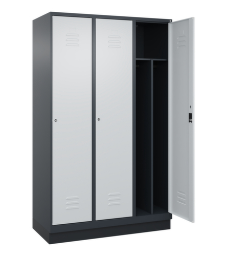 C+P Armoire vestiaire noir et blanc Classic Plus  L