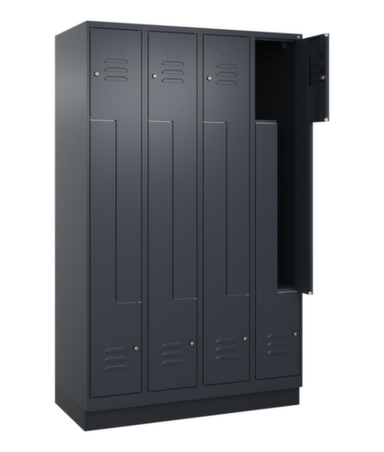 C+P Armoire vestiaire Z Classic Plus, largeur de compartiment 150/300 mm  L