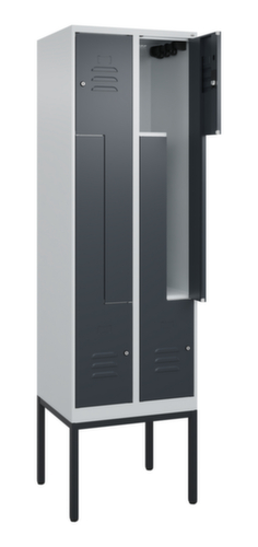 C+P Armoire vestiaire Z Classic Plus, largeur de compartiment 150/300 mm  L