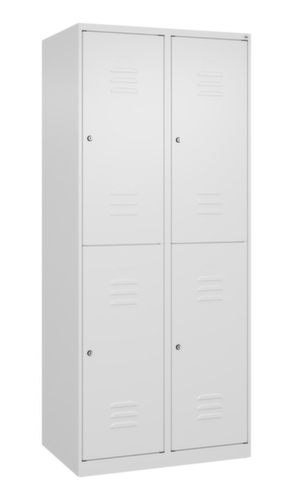 C+P Armoire vestiaire à deux niveaux Classic Plus, largeur de compartiment 400 mm