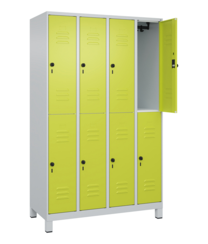 C+P Armoire vestiaire à deux niveaux Classic Plus, largeur de compartiment 300 mm  L