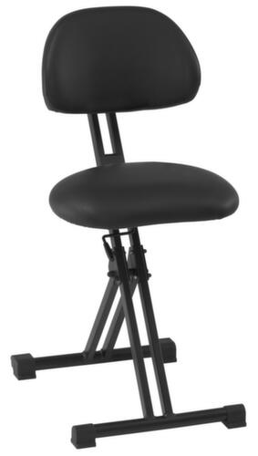 meychair Aide permanente XXL pliable Assistent Futura AF-SR, hauteur d’assise 550 - 770 mm, assise noir