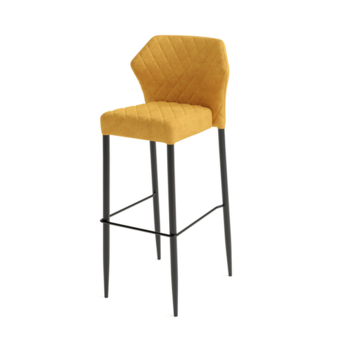 VEBA Tabouret de bar Essentials Louis, assise jaune  L