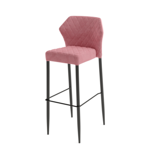 VEBA Tabouret de bar Essentials Louis, assise rose  L