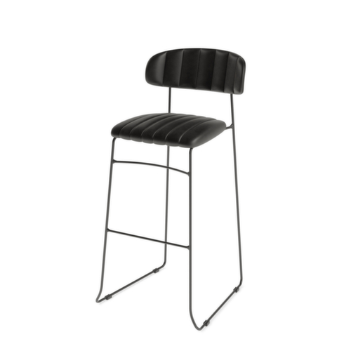 VEBA Tabouret de bar Essentials Mundo, assise noir  L