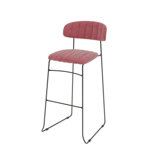 VEBA Tabouret de bar Essentials Mundo, assise rose  L