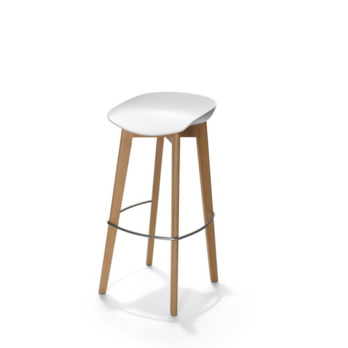 VEBA Tabouret de bar Essentials Keeve, assise blanc  L