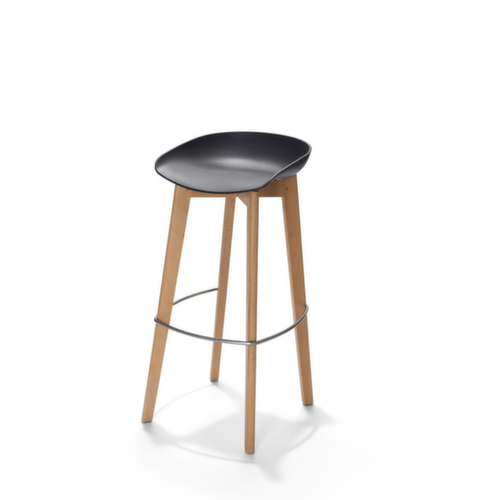 VEBA Tabouret de bar Essentials Keeve, assise noir  L