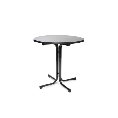 VEBA Table de bistro Essentials Berlin, Ø 700 mm, panneau anthracite  L