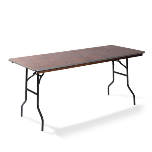 VEBA Table pliante Essentials, largeur x profondeur 760 x 1830 mm, panneau nature  L