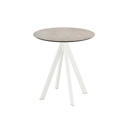 VEBA Table de bistro Essentials Infinity, Ø 700 mm, panneau Moonstone  L