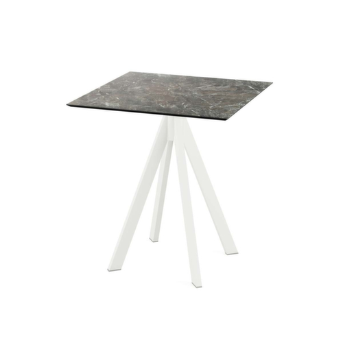 VEBA Table de bistro Essentials Infinity, largeur x profondeur 700 x 700 mm, panneau Galaxy Marble  L