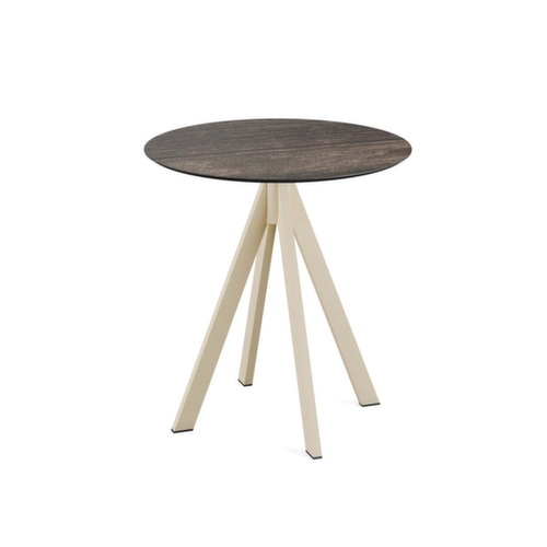 VEBA Table de bistro Essentials Infinity, Ø 700 mm, panneau bois délavé  L