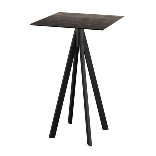 VEBA Table haute Essentials Infinity, largeur x profondeur 700 x 700 mm, panneau bois délavé  L