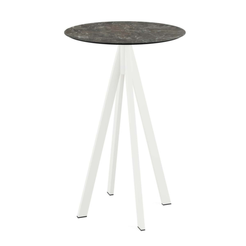 VEBA Table haute Essentials Infinity, Ø 700 mm, panneau Galaxy Marble  L