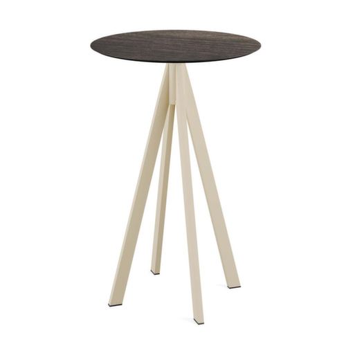 VEBA Table haute Essentials Infinity, Ø 700 mm, panneau bois délavé  L