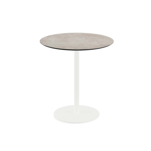 VEBA Table de bistro Essentials Urban, Ø 700 mm, panneau Moonstone  L