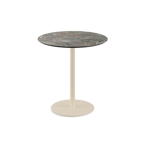 VEBA Table de bistro Essentials Urban, Ø 700 mm, panneau Galaxy Marble  L