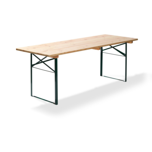 VEBA table de brasserie Essentials, largeur x profondeur 2200 x 500 mm, panneau nature  L