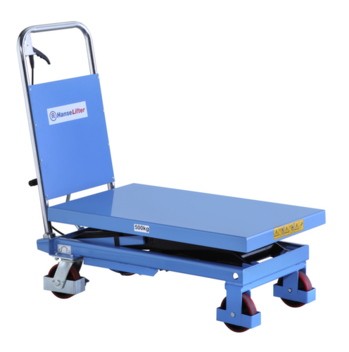 Hanselifter Table élévatrice avec entraînement manuel, 500 kg force, 855x500 mm  L