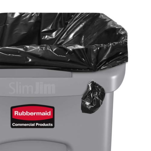 Rubbermaid Collecteur de recyclage Slim Jim® avec conduits d'air, 87 l, bleu  L