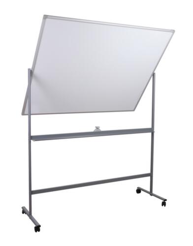 UDOBÄR Tableau blanc mobile utilisation double face avec surface d'écriture rotative, hauteur x largeur 1865 x 1280 mm  L