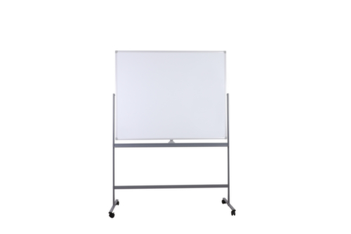 UDOBÄR Tableau blanc mobile utilisation double face avec surface d'écriture rotative, hauteur x largeur 1865 x 1280 mm  L