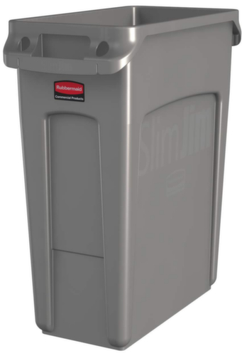 Rubbermaid Collecteur de recyclage Slim Jim® avec conduits d'air, 60 l, beige