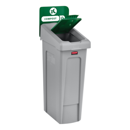 Rubbermaid Couverture Slim Jim® pour station de recyclage, vert  L