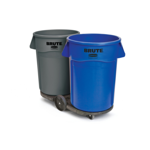 Rubbermaid Châssis tandem pour 2 conteneurs de matériaux recyclables, pour 75 - 208 l bacs  L