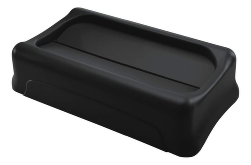 Rubbermaid Couvercle oscillant Slim Jim® pour collecteur de recyclage, noir  L