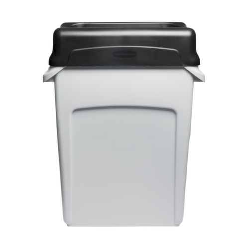 Rubbermaid Couvercle oscillant Slim Jim® pour collecteur de recyclage, noir  L