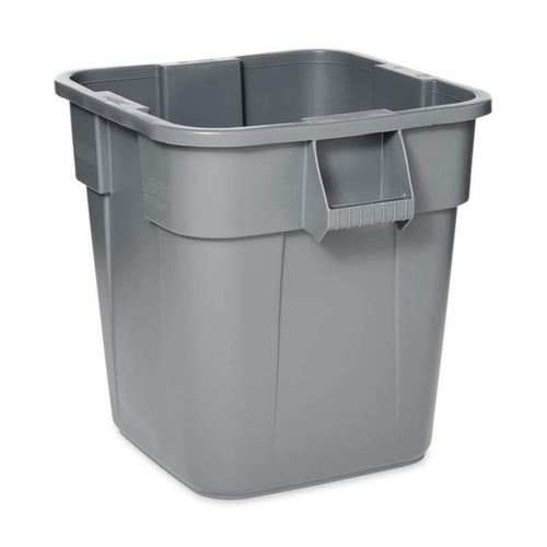 Rubbermaid Conteneur de recyclage carré, 106 l, gris  L