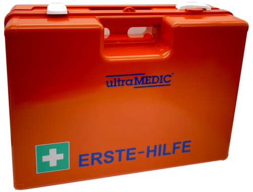 ultraMEDIC Mallette de premiers secours Super avec support mural, calage selon DIN 13169  L