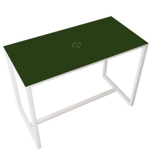 Paperflow Table haute easyDesk, largeur x profondeur 1140 x 750 mm, panneau vert  L