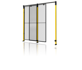 Axelent Porte coulissante pour grille de protection de machine, hauteur x largeur 2300 x 1000 mm