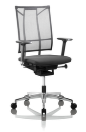 Grammer Office Siège de bureau pivotant Sail avec mécanisme Glide-Tech, Dossier maille, gris